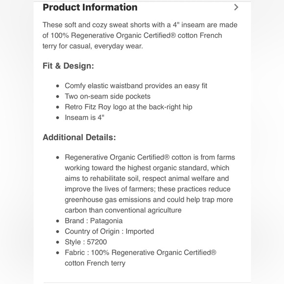 NWT WOMENS PATAGONIA Regenerative Organic Certified French Terry Shorts Pimento - Picture 5 of 10